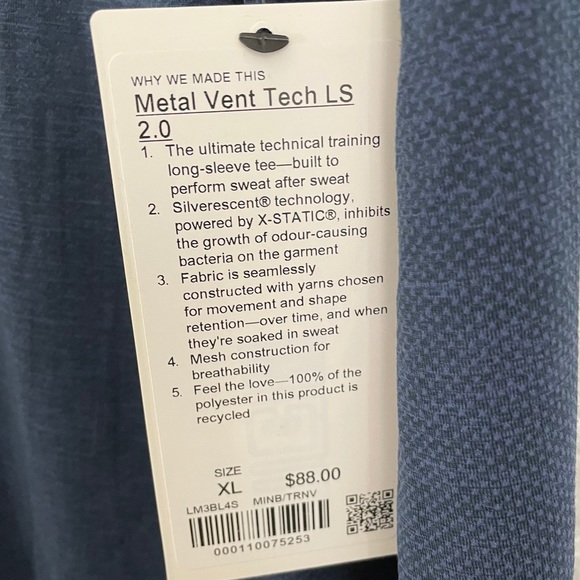 NWT Lululemon Metal Vent Tech Long Sleeve - Picture 5 of 7